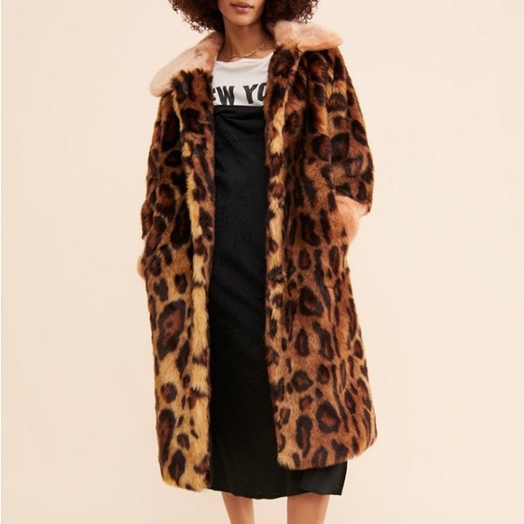 Unreal Fur - Cheetah Print Coat - Picture 2 of 11